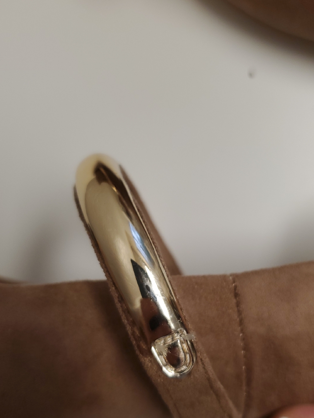 NWT New Day Taupe Cassidee Pointed Flats with Gold Accent Strap Size 8 - Picture 5 of 5